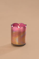 Sacred Lotus - Cylinder Candle | Pink & Gold | Garden Rhapsody