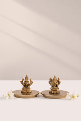 Divine Essence - Lid Jar Candle | Ganesh Ji & Laxmi Ji | Opulent Oud | Set Of 2