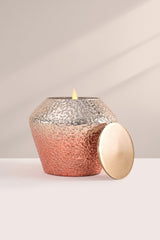 Shimmer Crinkle - Lid Jar Candle | Rose Gold | Tropical Orchard