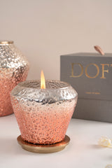 Shimmer Crinkle - Lid Jar Candle | Rose Gold | Tropical Orchard