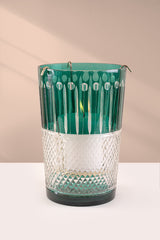 Royal - Hurricane Candle | Green | White Amber & Tonka