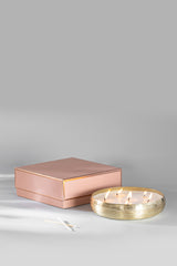Jali Tray Candle | Gold | Oud Rose
