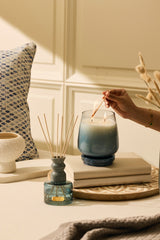 Cosmic Set - Candle (M) & Diffuser | Blue | Balmy Bergamot