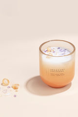 Abundant Universe Candle - Crystal Energy | Citrine Crystal