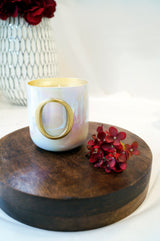 Initial O | U-Glass Candle | Flower Blossom