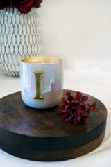 Initial I | U-Glass Candle | Flower Blossom