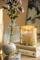 Gilded Fleurette - Cylinder Candle | Gold | Sparkling Citrus