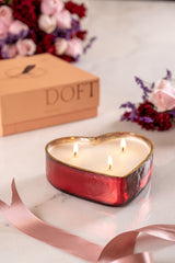 Red Sweetheart -Bowl Candle | Peony