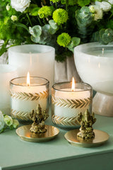 Divine Essence - Lid Jar Candle | Ganesh Ji & Laxmi Ji | Opulent Oud | Set Of 2