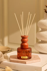 Modern Duo- Pillar Candle (M) & Diffuser | Orange | Summer Nectar