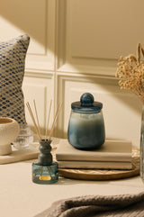 Cosmic Set - Candle (M) & Diffuser | Blue | Balmy Bergamot