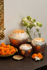 Shimmer Crinkle - Lid Jar Candle | Rose Gold | Tropical Orchard