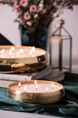 Jali Tray Candle | Gold | Oud Rose