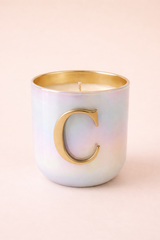 Initial C | U-Glass Candle | Flower Blossom