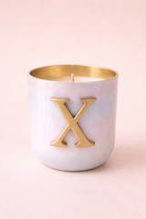 Initial X | U-Glass Candle | Flower Blossom