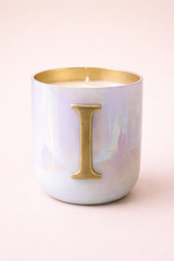 Initial I | U-Glass Candle | Flower Blossom