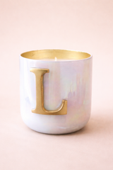 Initial L | U-Glass Candle | Flower Blossom