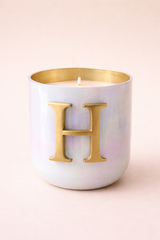 Initial H | U-Glass Candle | Flower Blossom