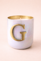 Initial G | U-Glass Candle | Flower Blossom