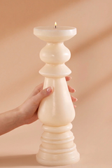 Cashew Modern Pillar Candle
