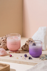 Amethyst & Rose Quartz - Crystal Energy | Set of 2